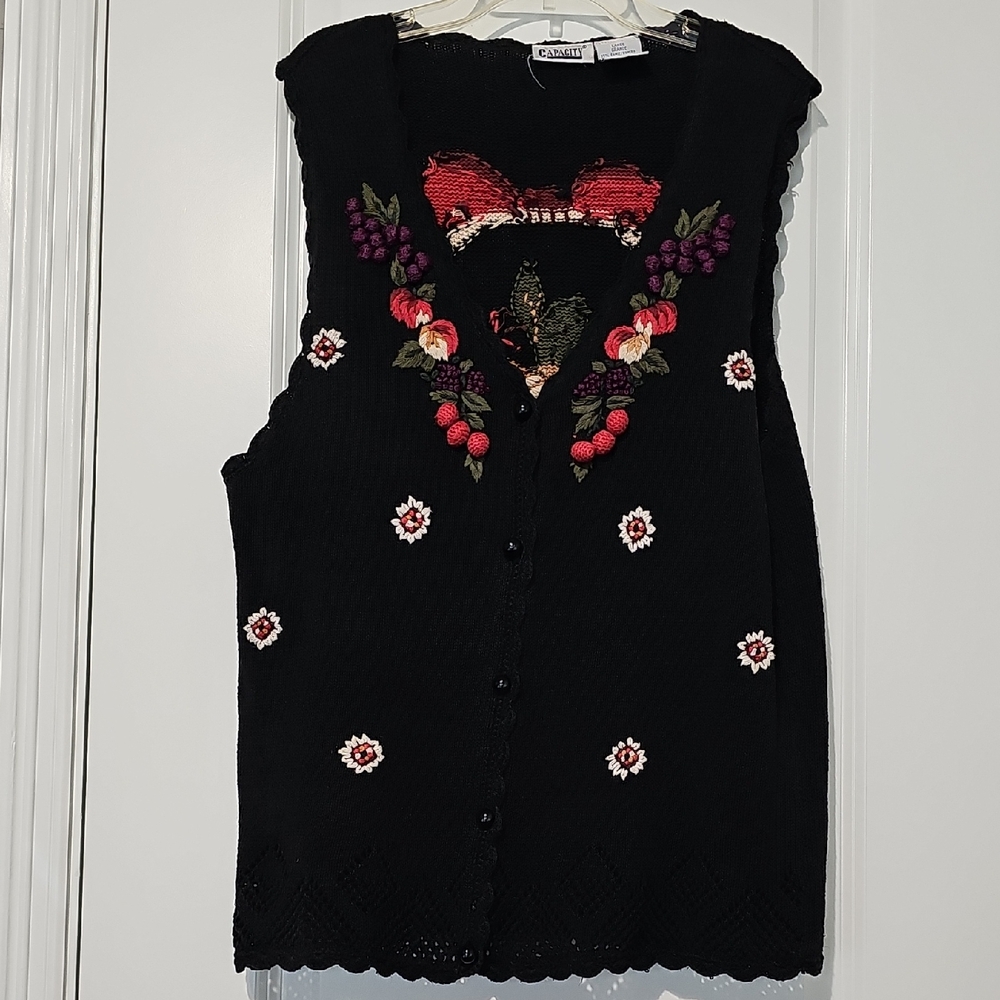 Fruit Knit Vest Sweater
